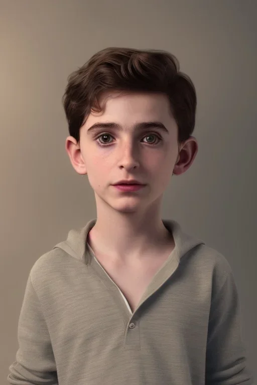 Timothee chalamet toddler, full body, bokeh, hyper realistic