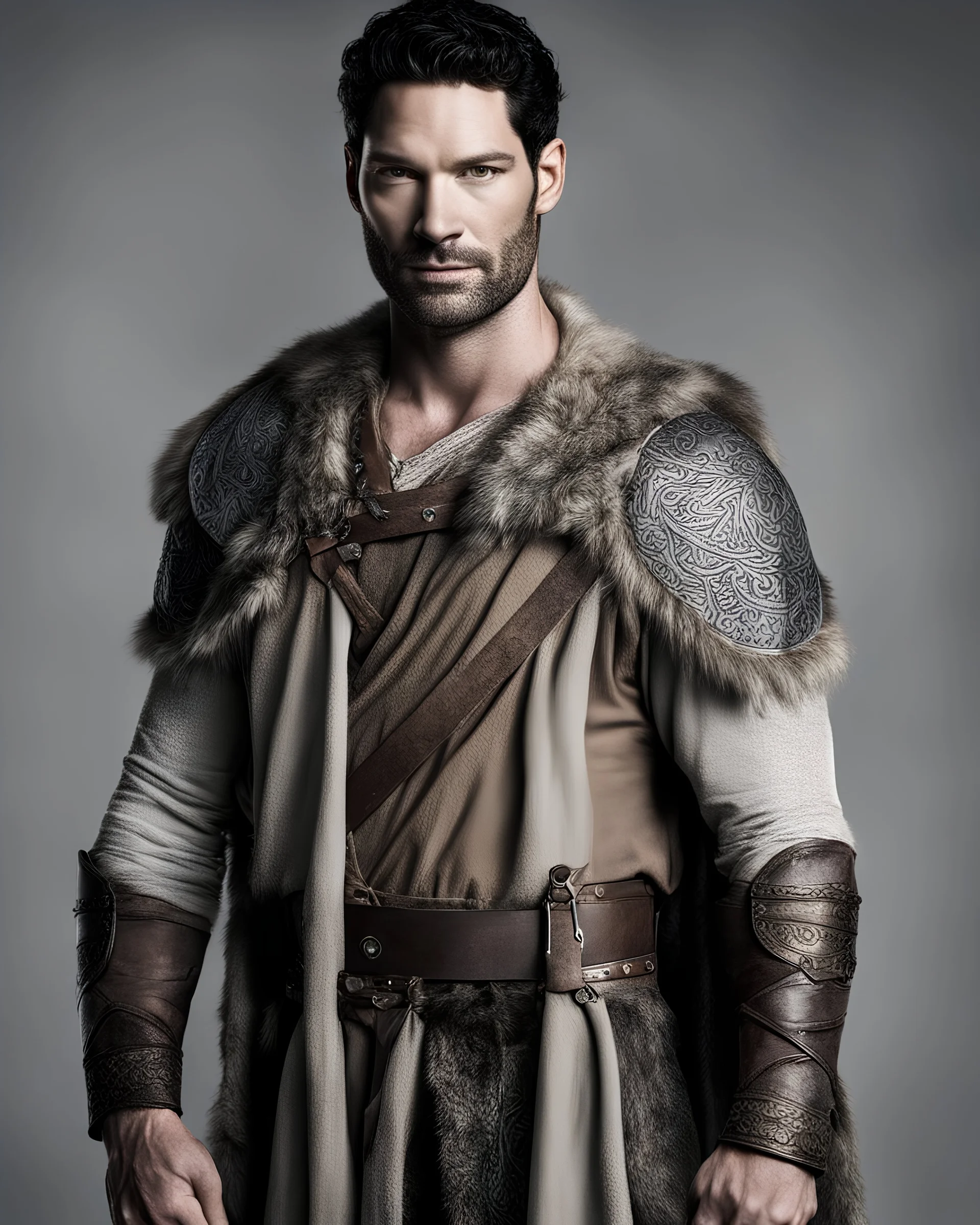 tom ellis as a Viking full body