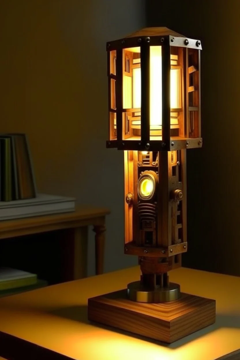 gaming table lamp inspired by hammer, modern design,