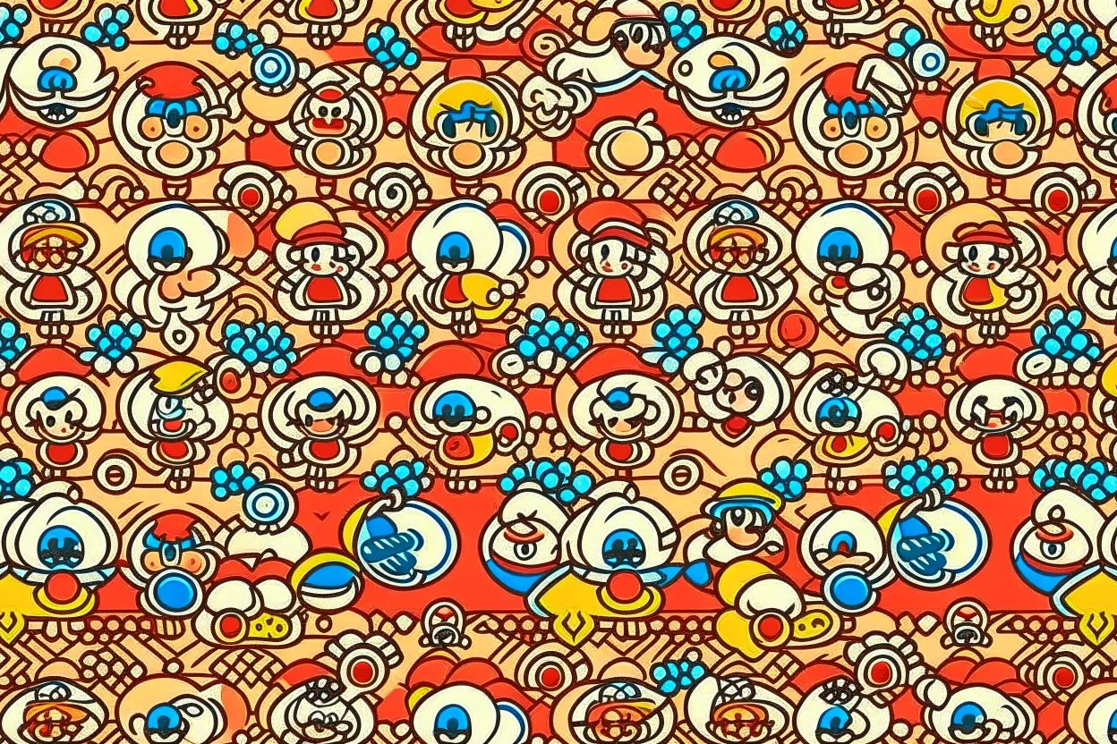 SUPER MARIO theme PATTERN