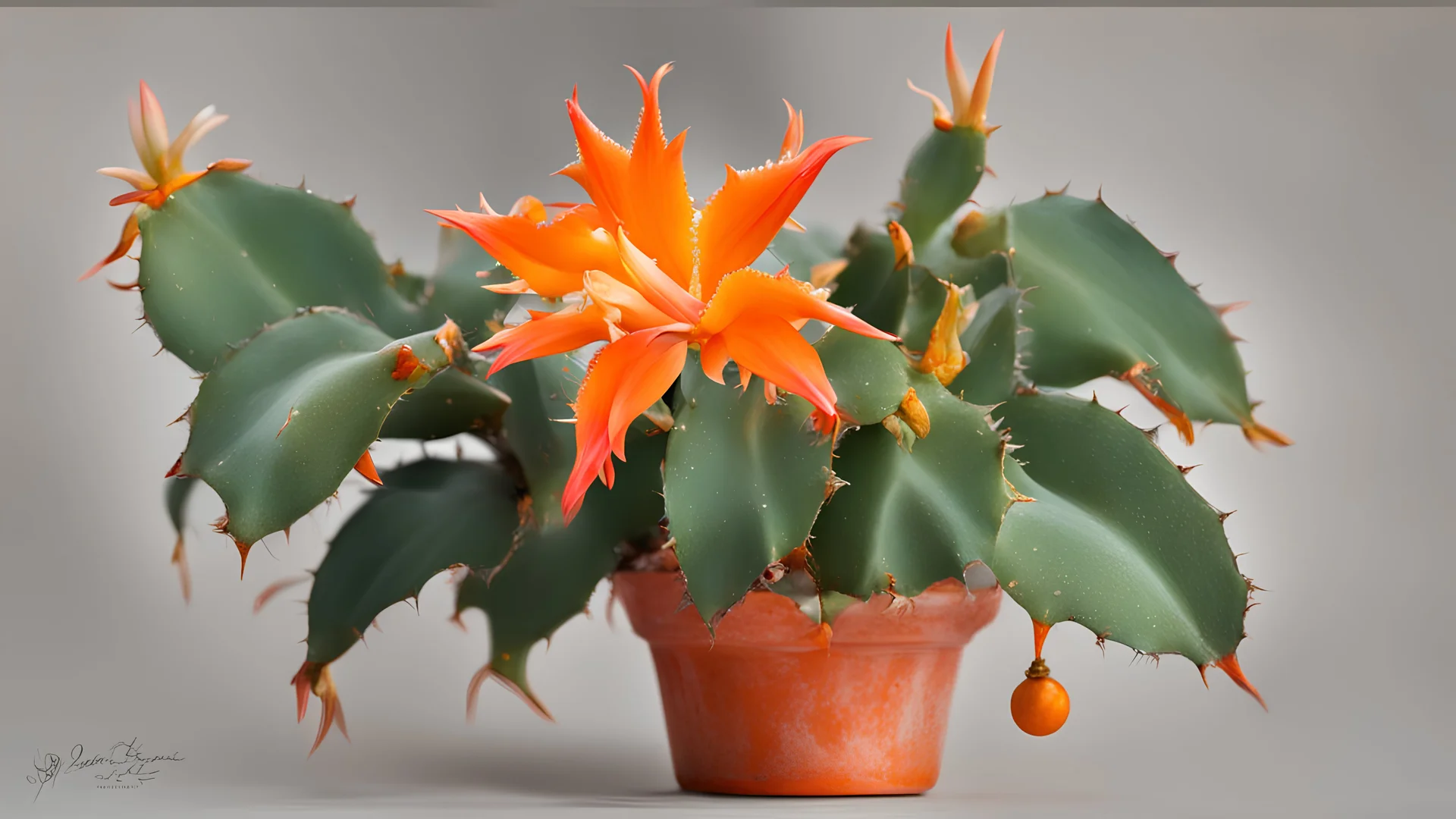 "Orange Christmas Cactus"