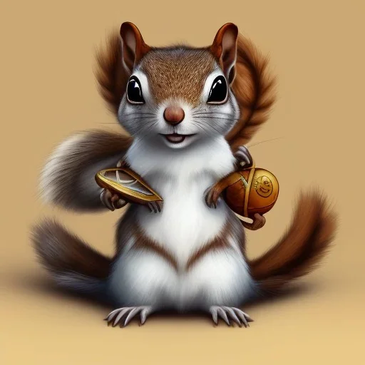 cute squirrel “wearing avatar make up” Pandora