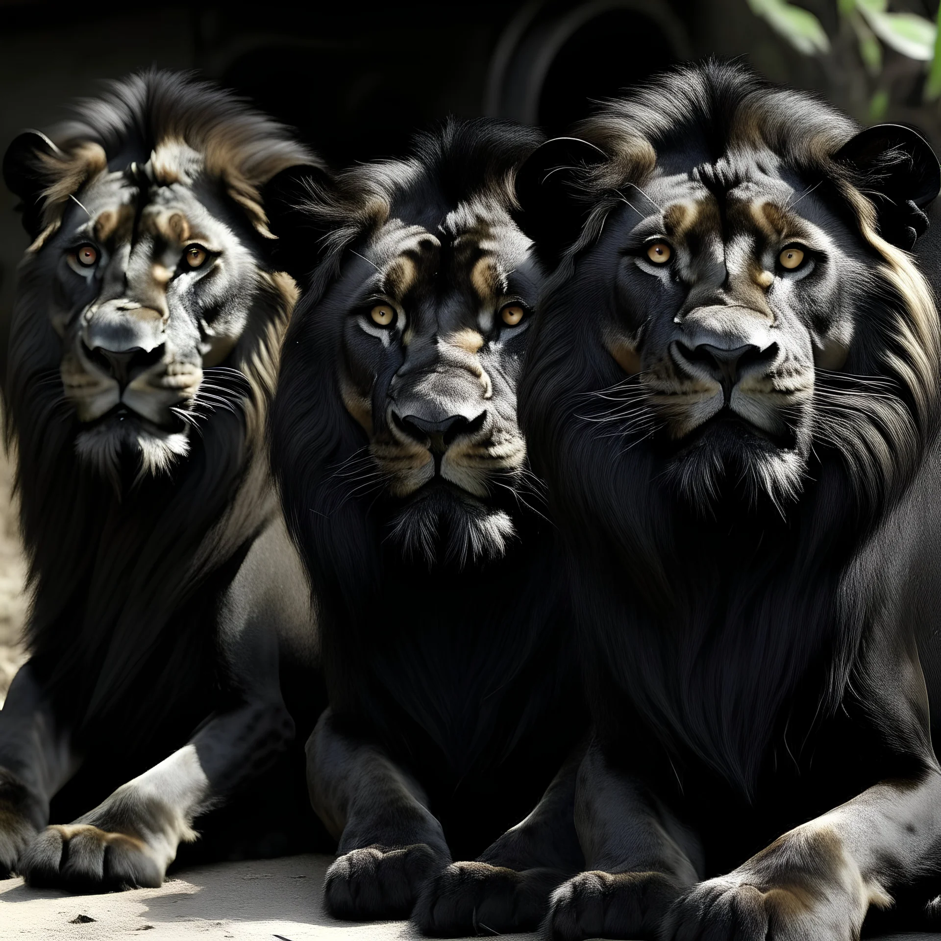 black lions