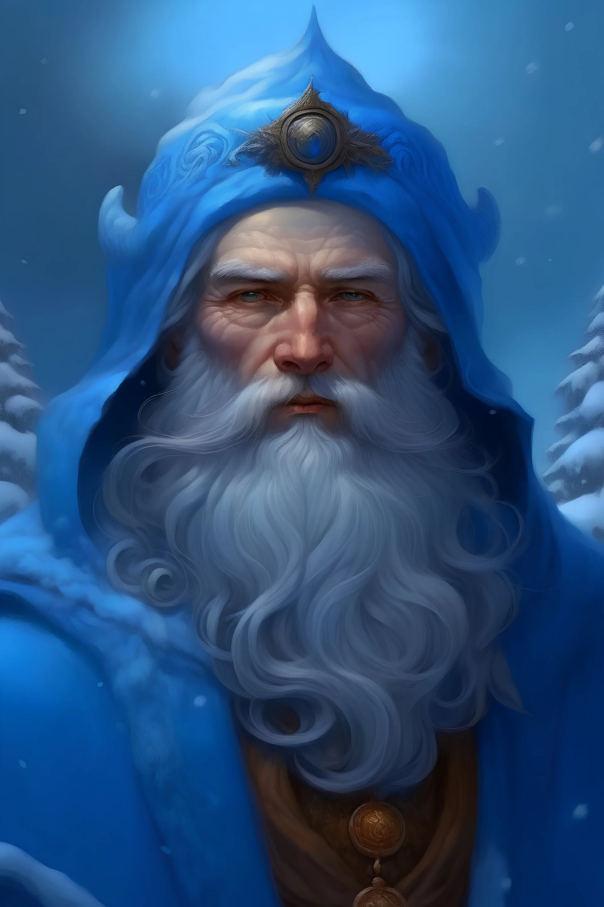 portrait of God of Winter