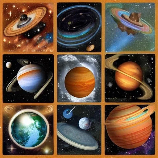 stars, planets, ships, space