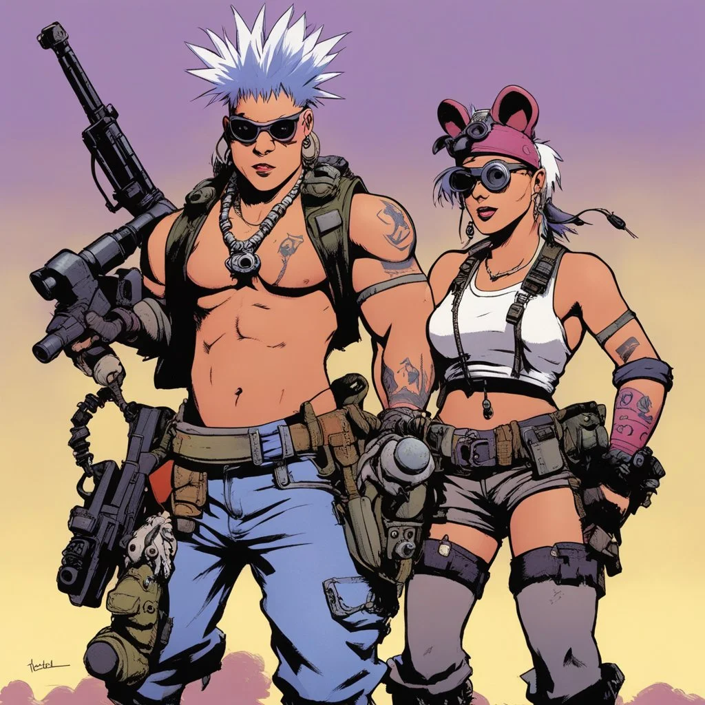 Tank Girl with Bebop and Rocksteady: This body finds pleasure in his movement wish to walk with my head so high my shoulders back bum carefully encasing the head of my femur, wish my body to move like my trainer's.