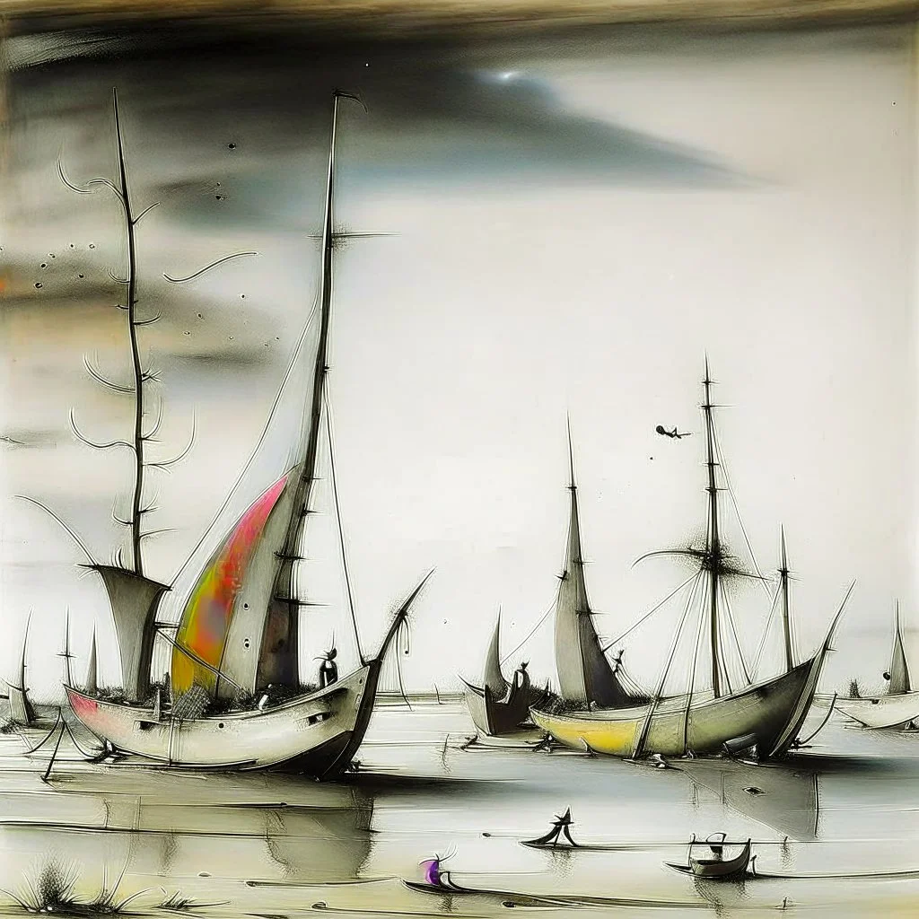 abandoned boats, Yves Tanguy