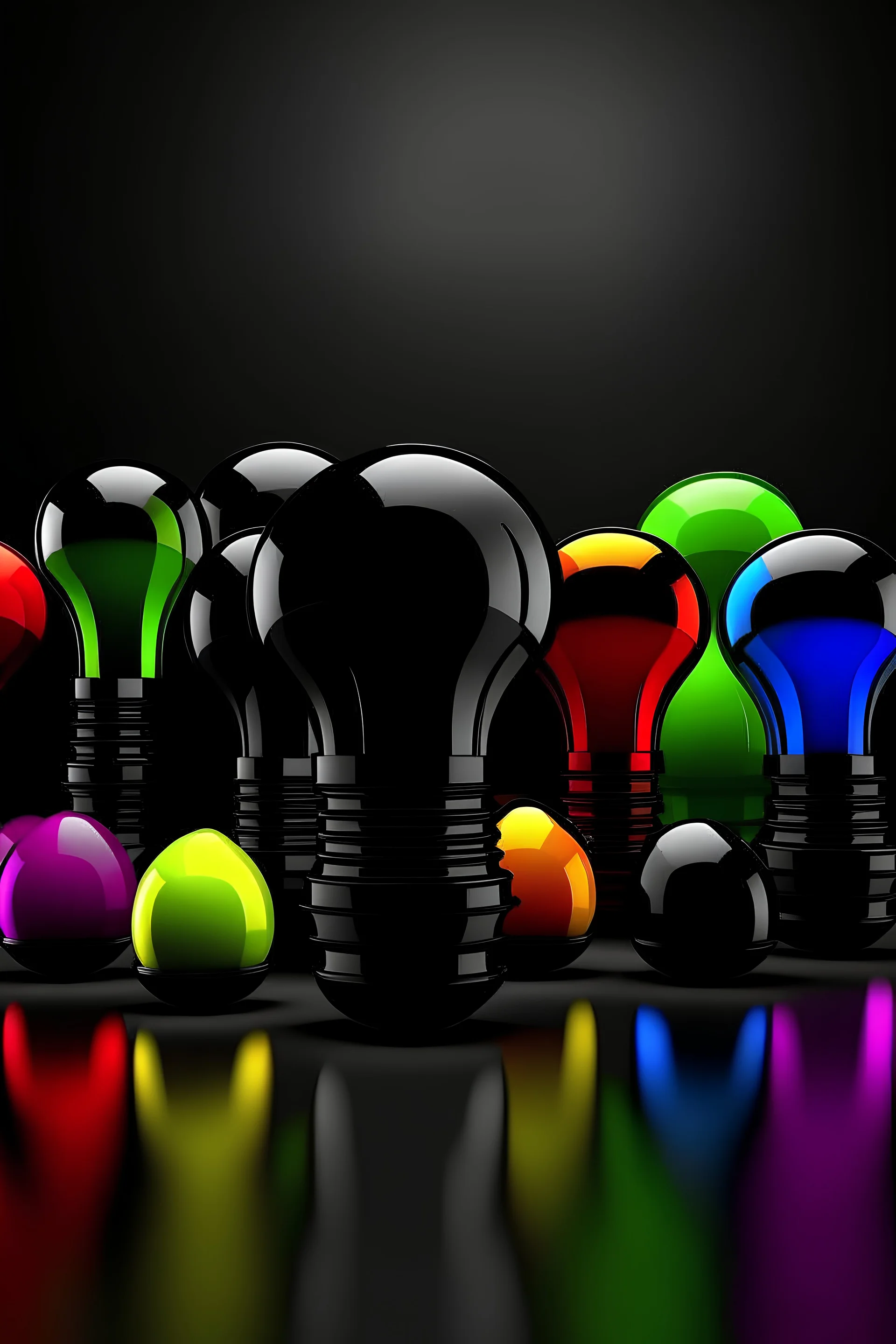 Ideas come from black, and black are colors, and one color in black has several colors