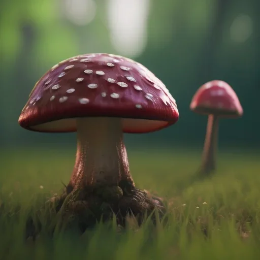 Mushroom beautiful woman, unreal 5, octane render, cinema4d, redshift render, hyper realistic, cenematic, vibrancy, synthwave, retouch, centered, dynamic lighting, dramatic lighting, 4k, highly detailed, attractive beautiful, realistic, epic composition, holographic,