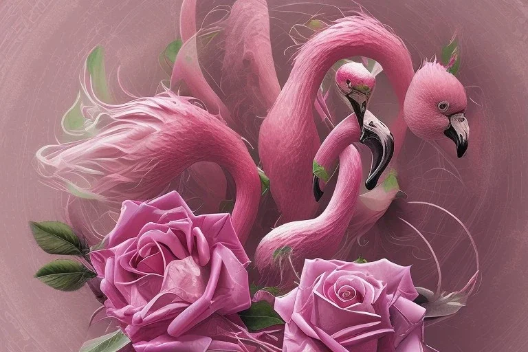 Mechanical flamingo rose