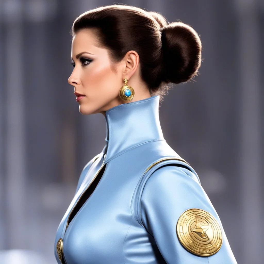 Start Trek Enterprise's Number One, in the mirror universe, she wears PRicness Leia's iconic outfit