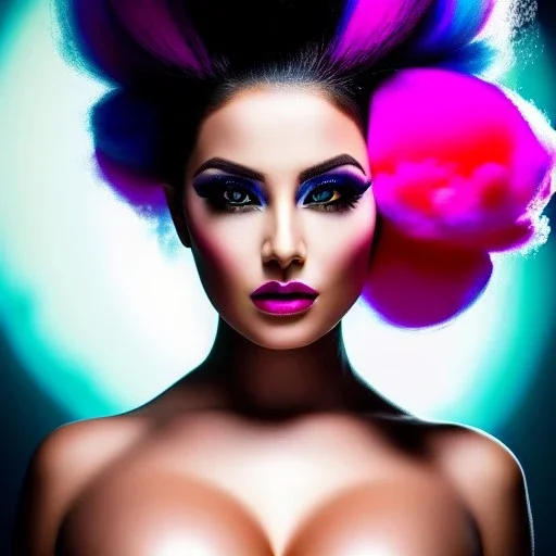 Ultra detailed fullbody Portrait in oil on canvas of beautiful busty lady with Dynamic CottonCandy Filigree Hair,intense stare,extremely detailed digital painting, extremely detailed face,crystal clear Big eyes, mystical colors ,perfectly centered image, ,perfect composition, rim light, beautiful lighting,masterpiece,16k, stunning scene, raytracing, anatomically correct, in the style of robert e howard and Ken Kelley and Ohrai Noriyoshi and Simon Bisley and tomzj1