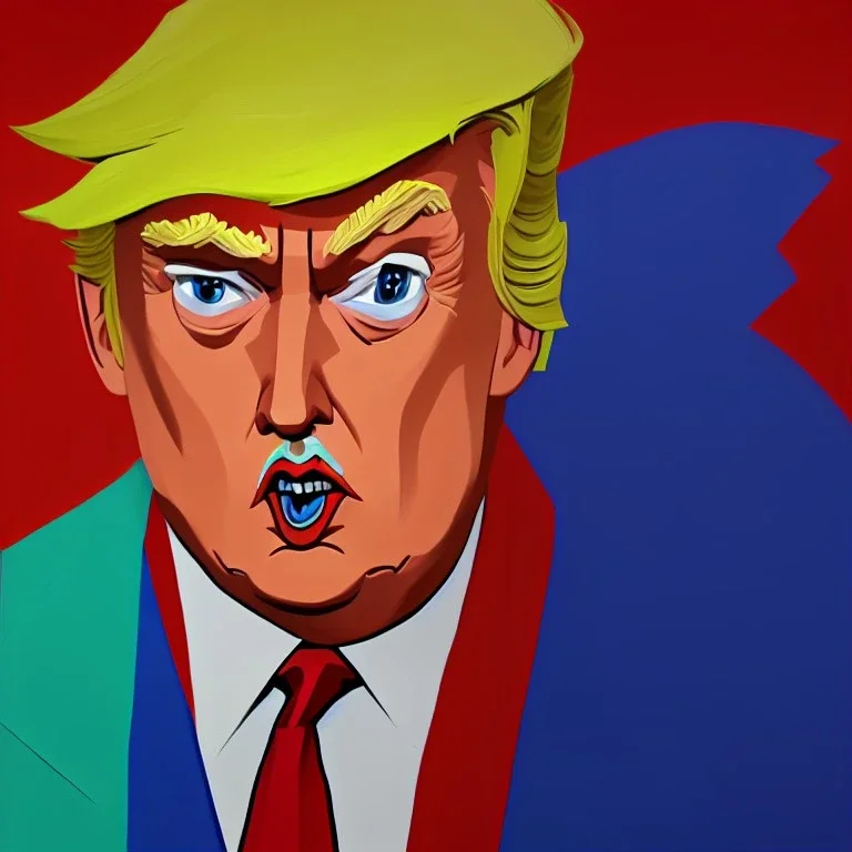 Donald Trump painting by picasso