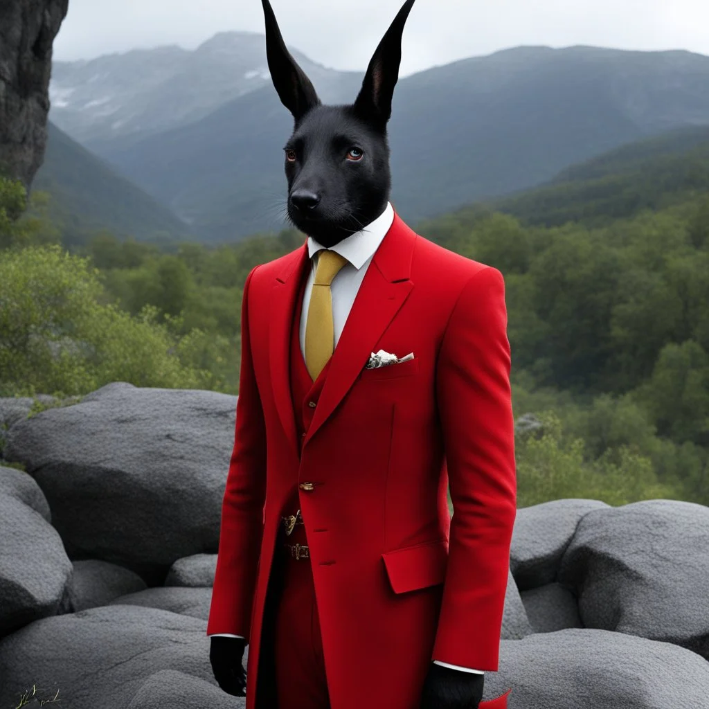 He had a red suit on An' a widow's peak An' then a pointed tail 'N like a sulphur reek Yes, it was him awright I sweared I knowed it was He had some human flesh