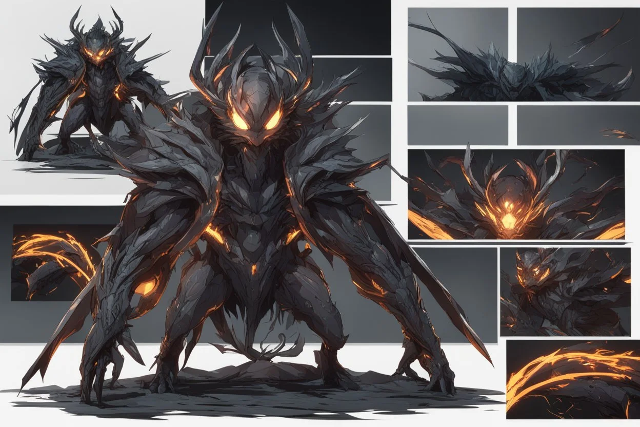 grendel in 8k solo leveling shadow artstyle, spider model, neon effect, magic circle, full body, apocalypse, cover eyes, intricate details, highly detailed, high details, detailed portrait, masterpiece,ultra detailed, ultra quality