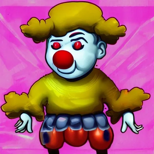 clown enemy crying alot