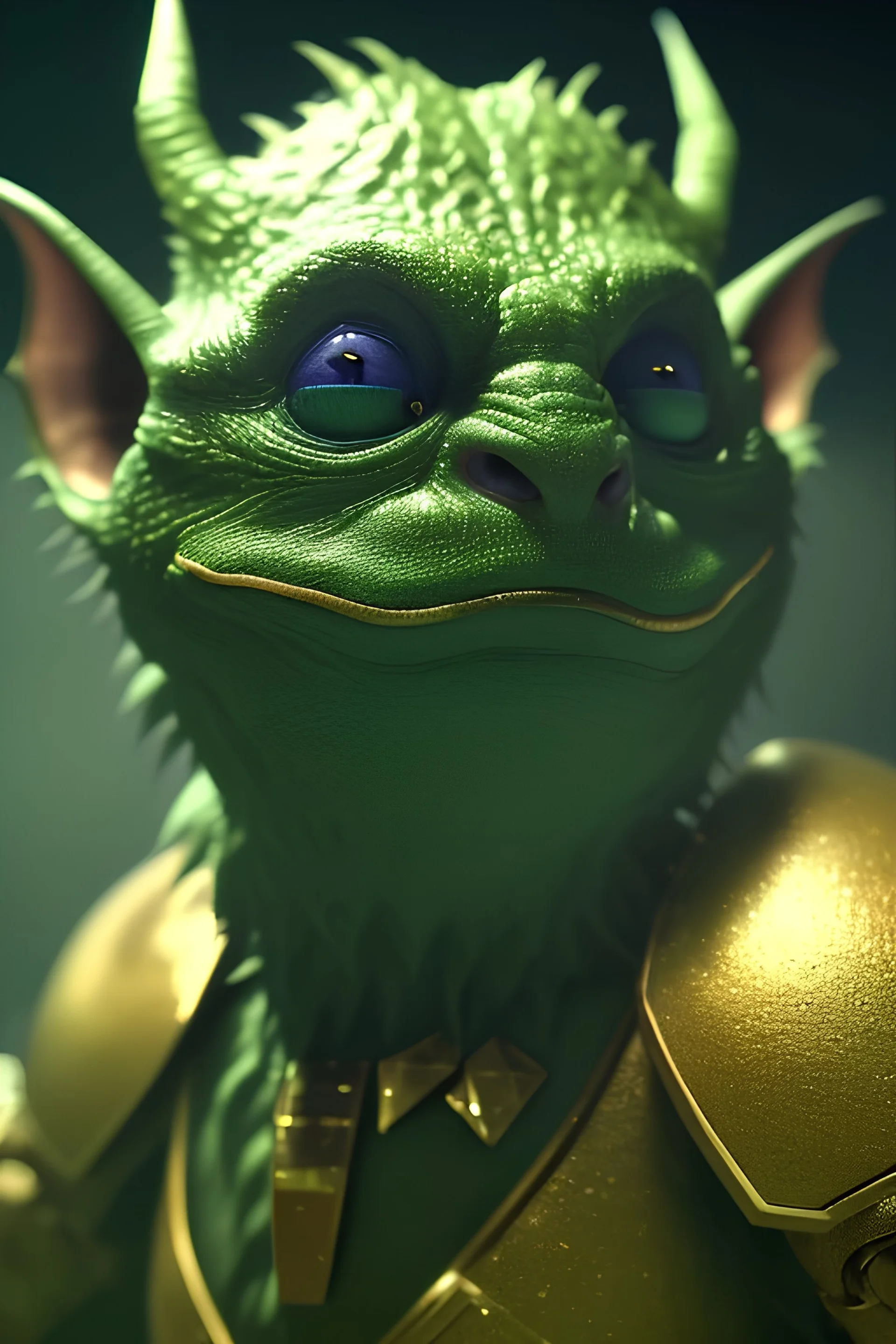  octane render, 8k, high detail, goblin, android, portrait, metallic