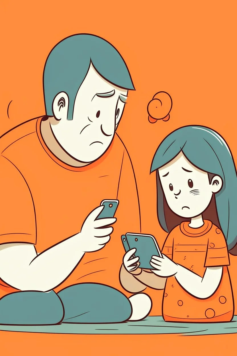 forældre der bruger sin telefon for meget