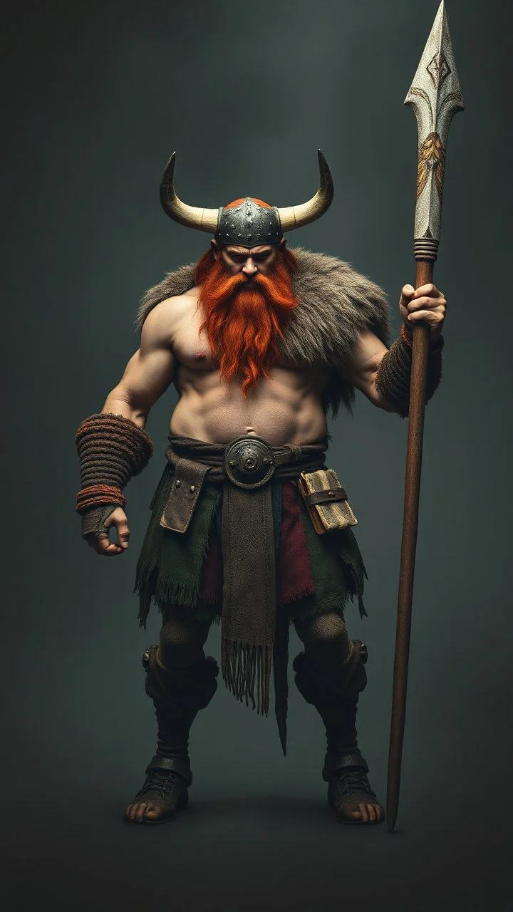 A viking has a legs like bulls