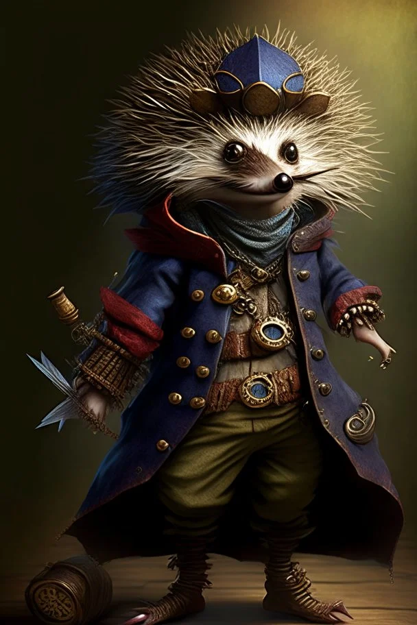 humanoid hedgehog pirate mage