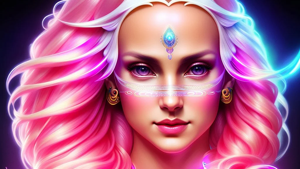 Lexica Aperture v2 Hyper detailed ultra sharp, trending on artstation, vibrant aesthetic, smiling blonde ethereal subtle (((smiling)))+++ luminous heavenly asian androgyn goddess, angel, extra-terestrial, wide crystaline eyes, colorful, psychedelic, ornate, intricate, digital painting, concept art, smooth, sharp focus, illustration, not human anthropomorphic alien cyborg, art by artgerm and greg rutkowski, louis royo, salvador dali, 8 k, unreal engine 4