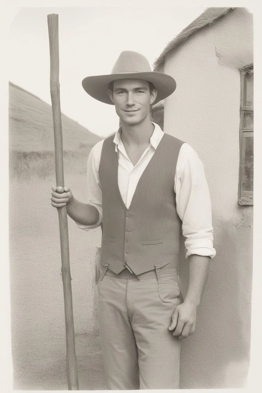 A young farmer guy. Political campaign wothy picture. He's spanish and dutch. Portrait picture.