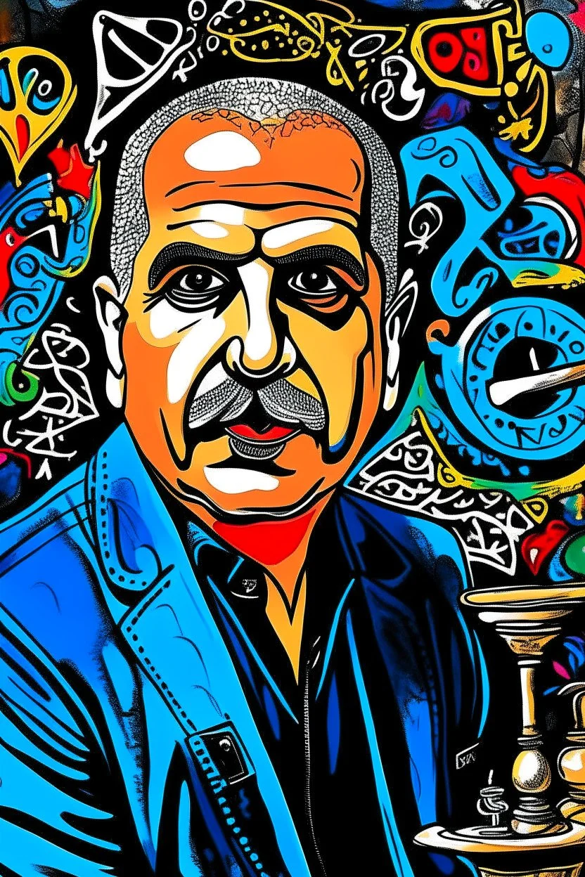 expressionism, Pixar style, in abstract art Basquiat, Picasso, Miro, Kandinsky, Klee, Birell, Fairey, Ardon, Buffet and Picasso style, HD --s 750 --v 5.1 --style raw, water color