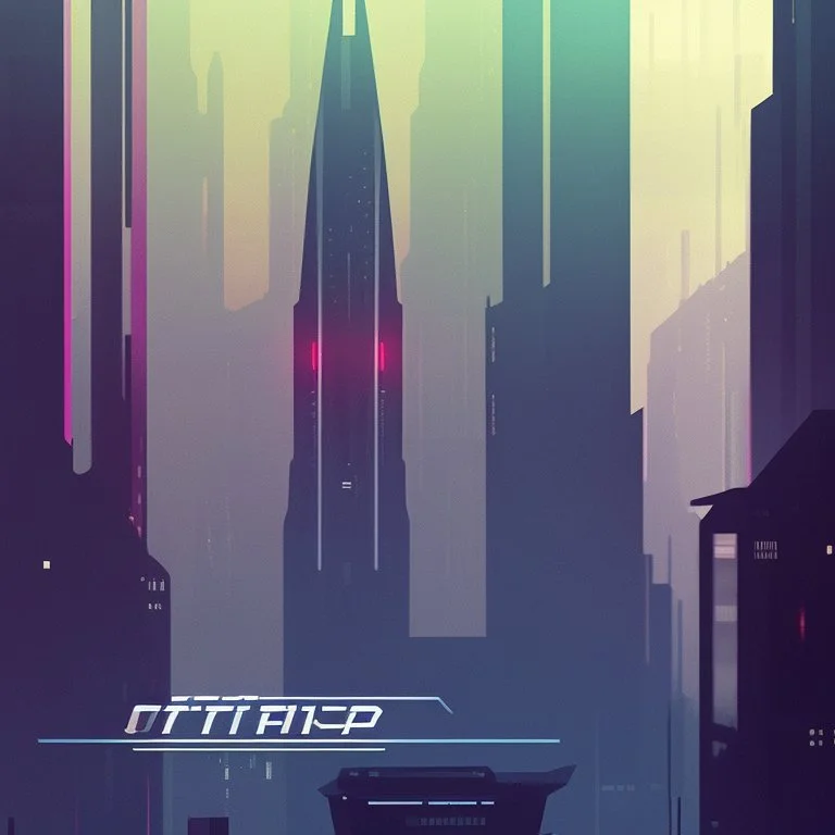 ciudad al estilo de Blade Runner