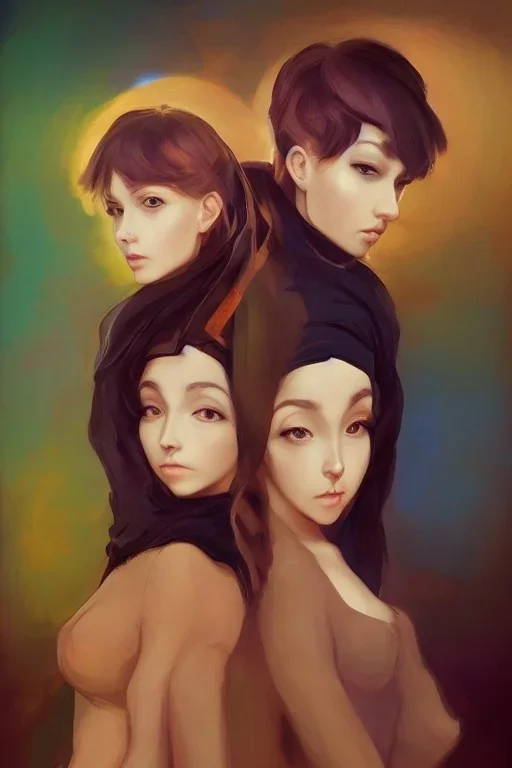 Double Shot Of My Baby's Love Alex Hirsch Amanda Sage Francisco Accornero Reisha Perlmutter Will Davies skin-tight Australian tonalism futurism modern European ink painting pre-raphaelitism renaissance painting Anime Character, detailed, vibrant, anime face, sharp focus, Character Design, WLOP, Artgerm, Kuvshinov , Unreal Engine