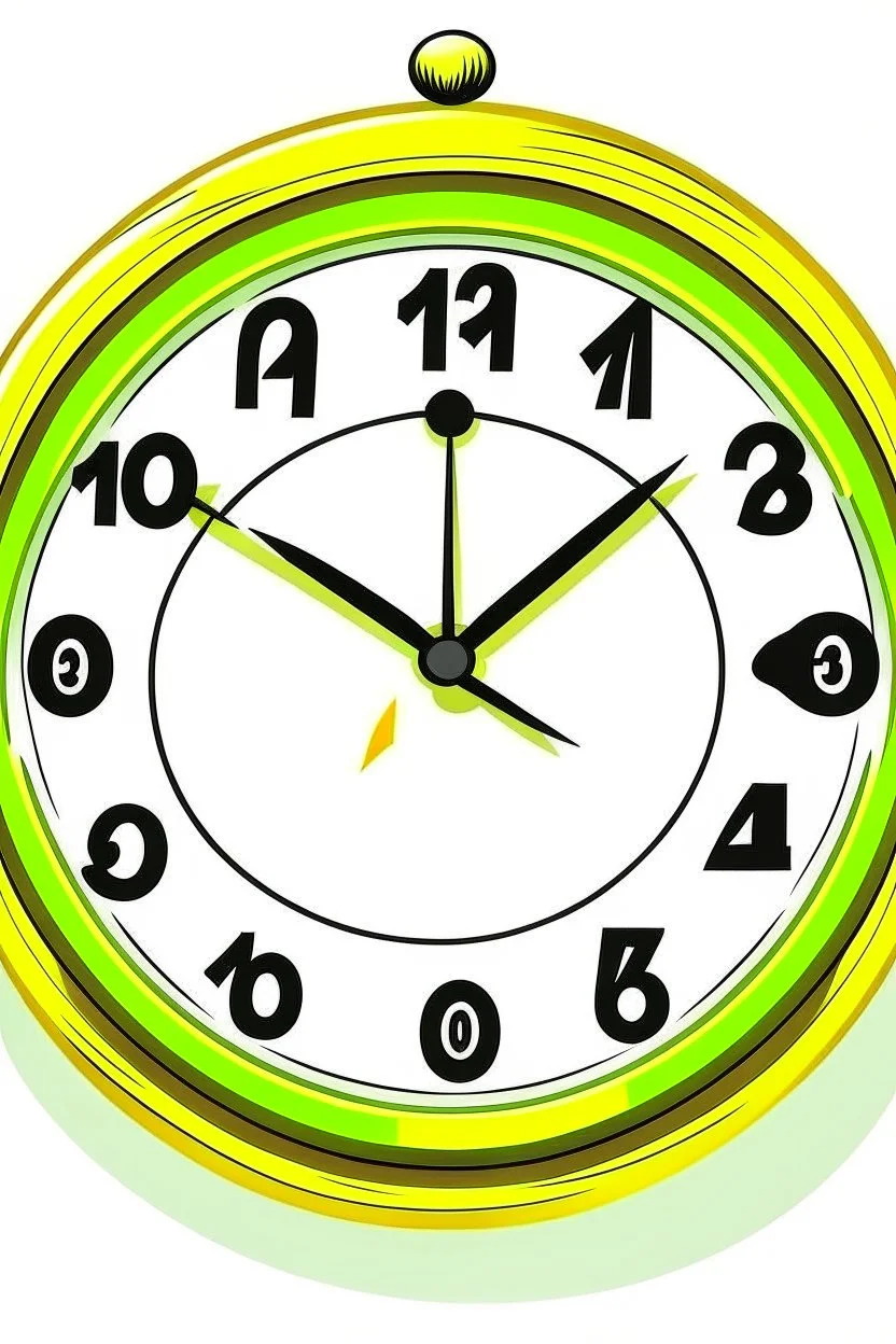 9 o clock clipart