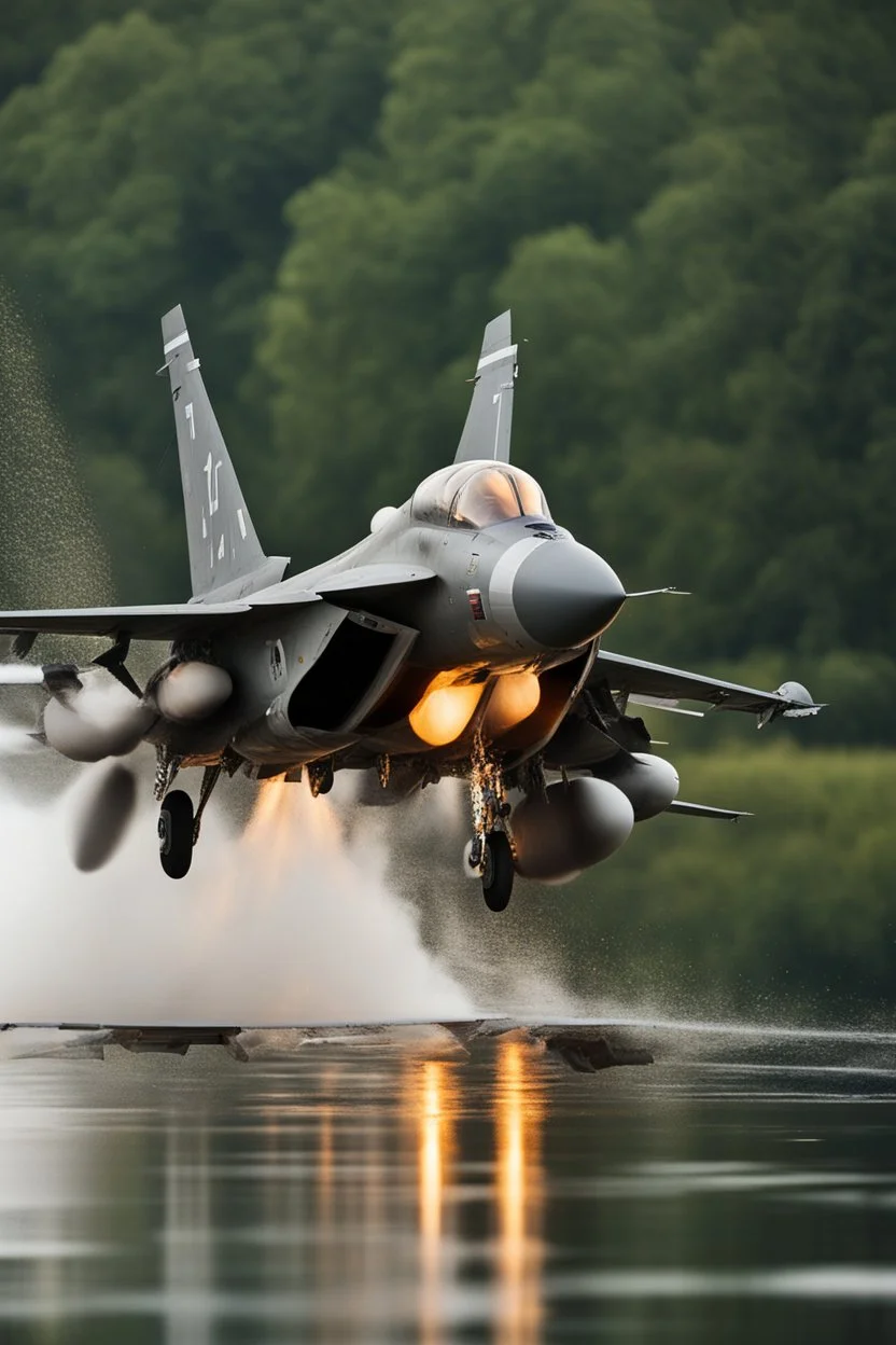 Fighter Jets Flying Into The Water Spray, Faster Than Sound, Professional Photography, Bokeh, Natural Lighting, Canon Lens, Shot On Dslr 64 Megapixels Sharp Focus,