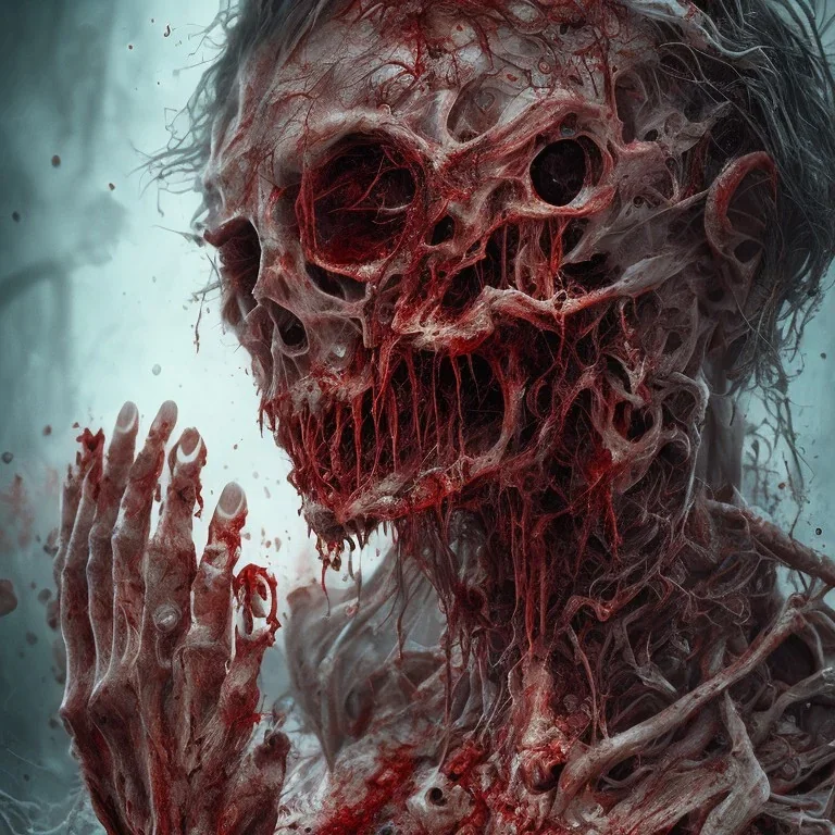 Gory Nightmare fuel, 4k, photorealistic, horror movie