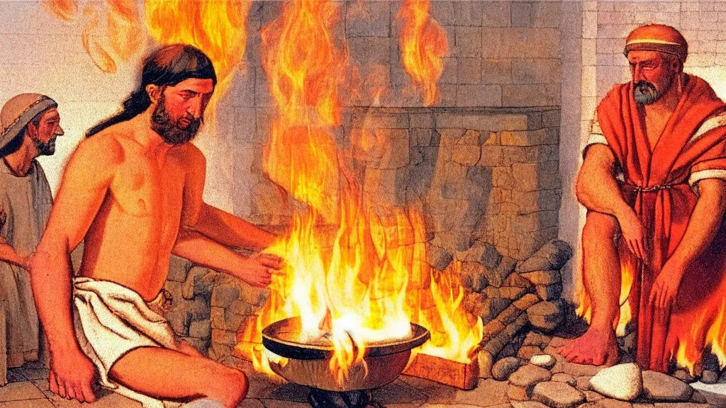 first-century medicine using fire to heal a person