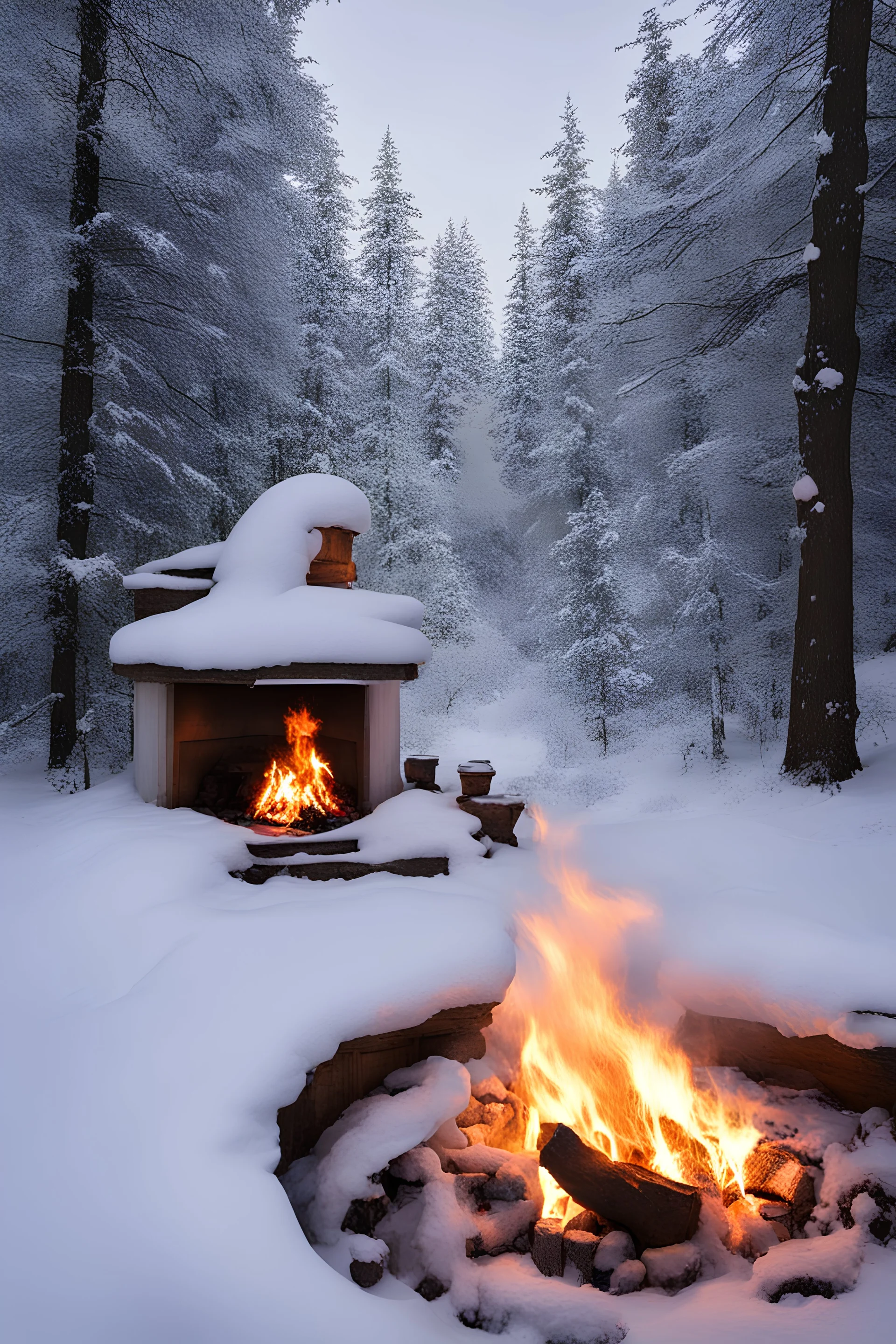Love the snow and the fire