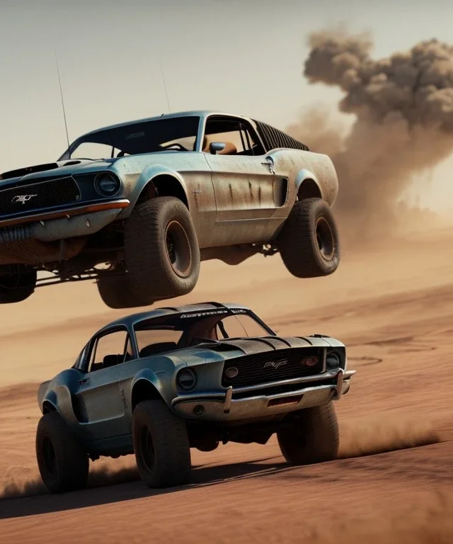 Mad max car. Ford Mustang. 2024.