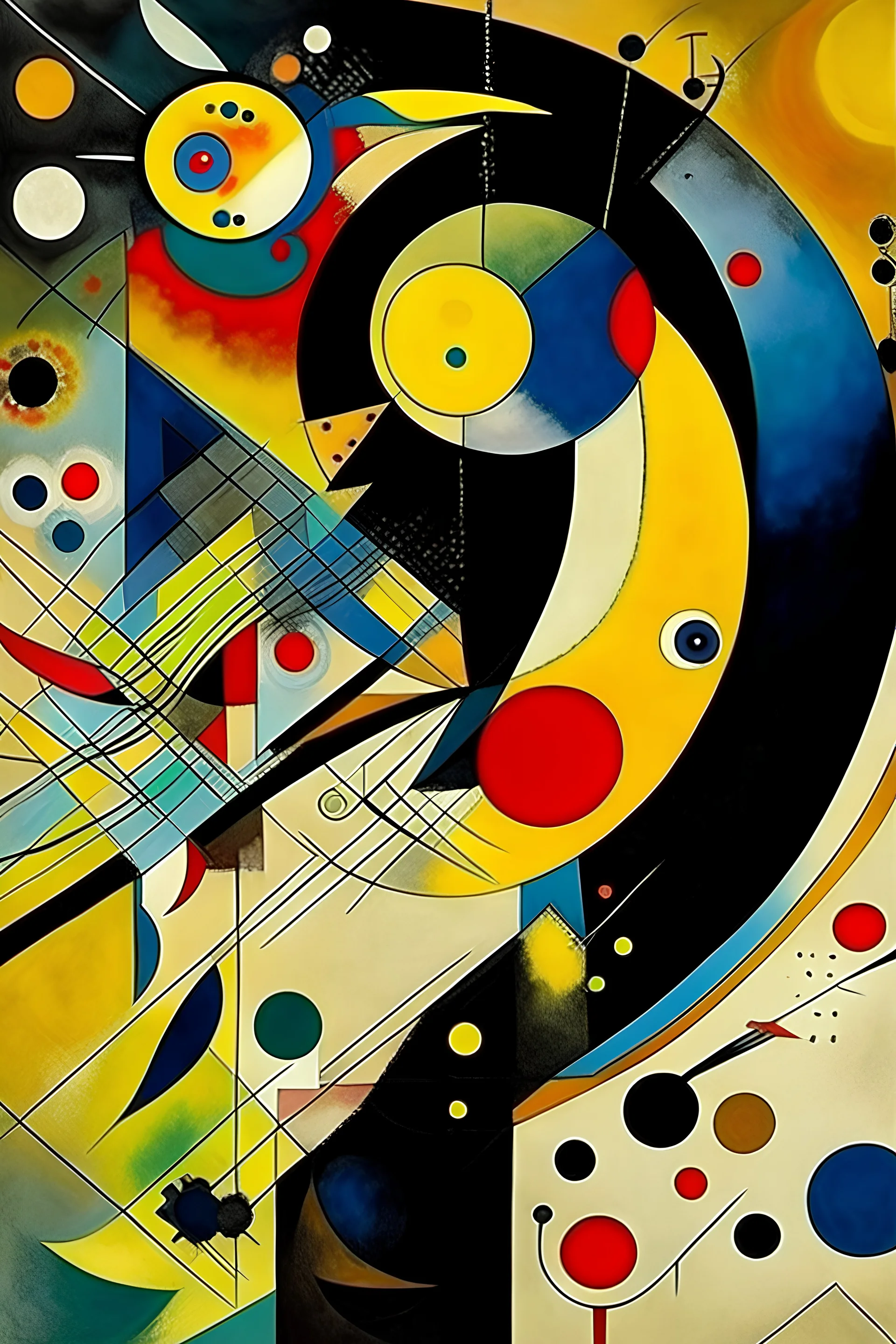 Punto interrogativo sopra Uccello misterioso kandinsky