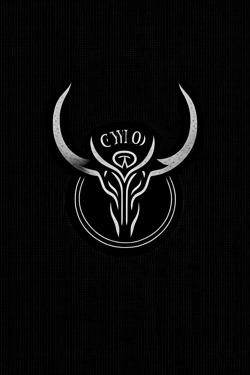 Generate a logo for a metal band called "Cydno" with plain backgrounf