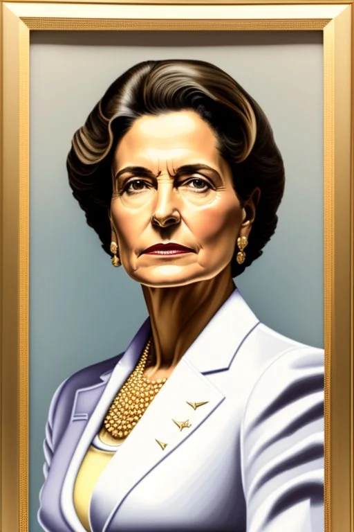 Portrait of a powerful female politcian