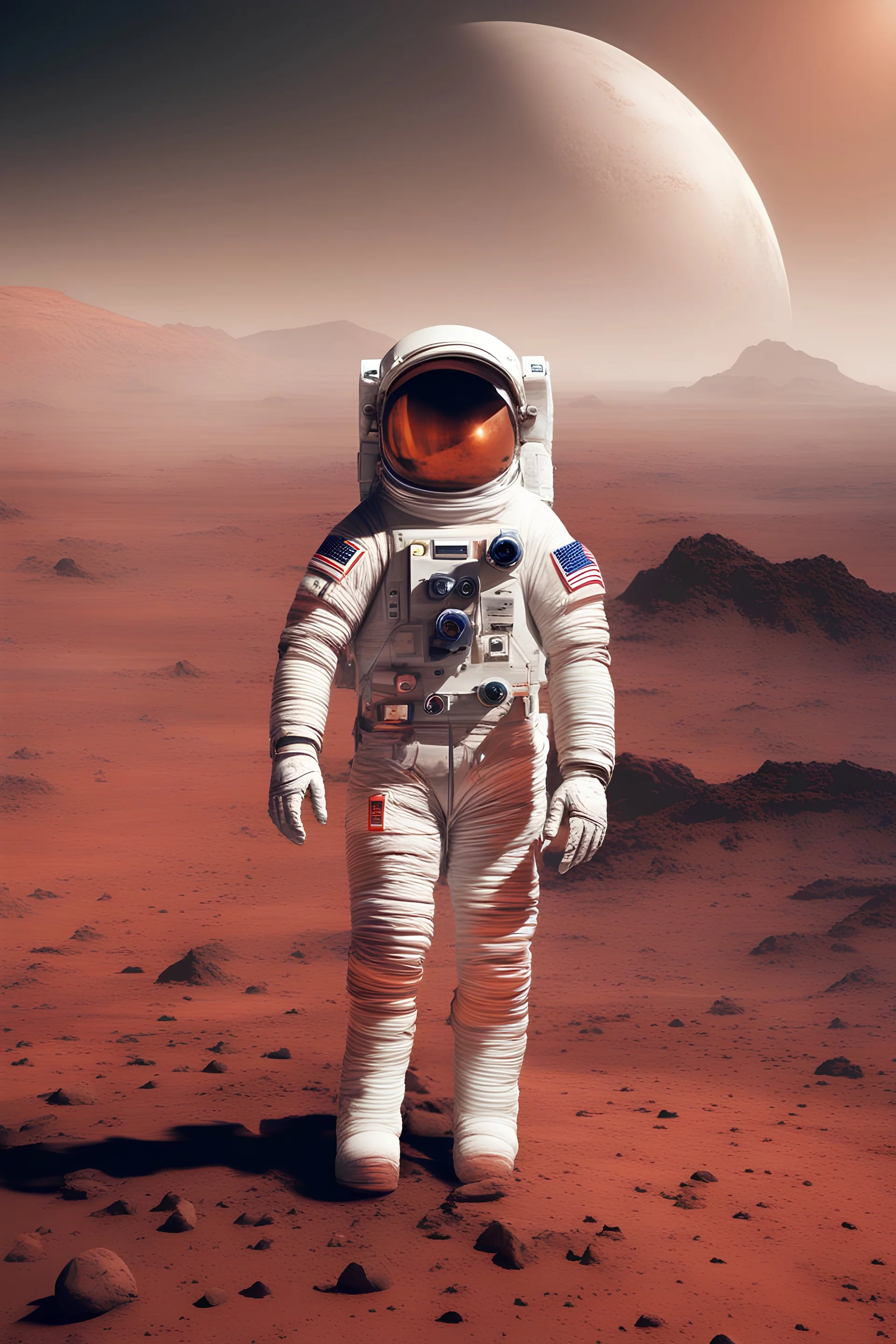 Astronaut on Mars