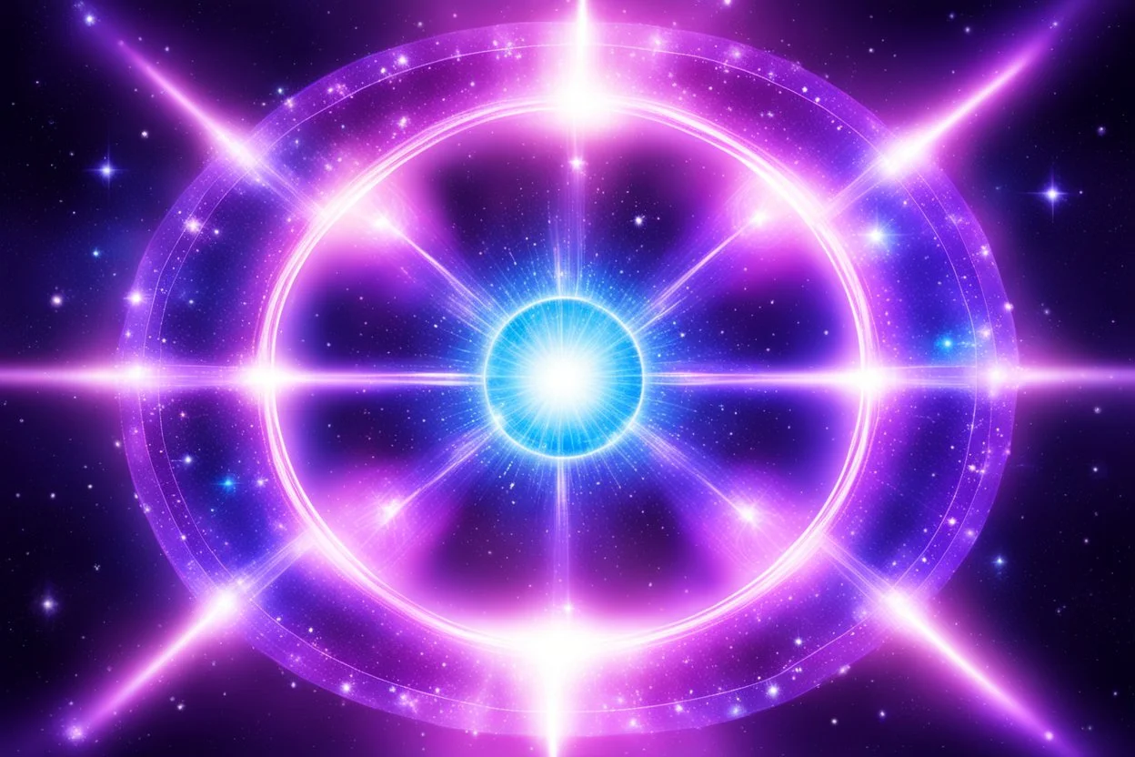a magic bright portal shine into the cosmo