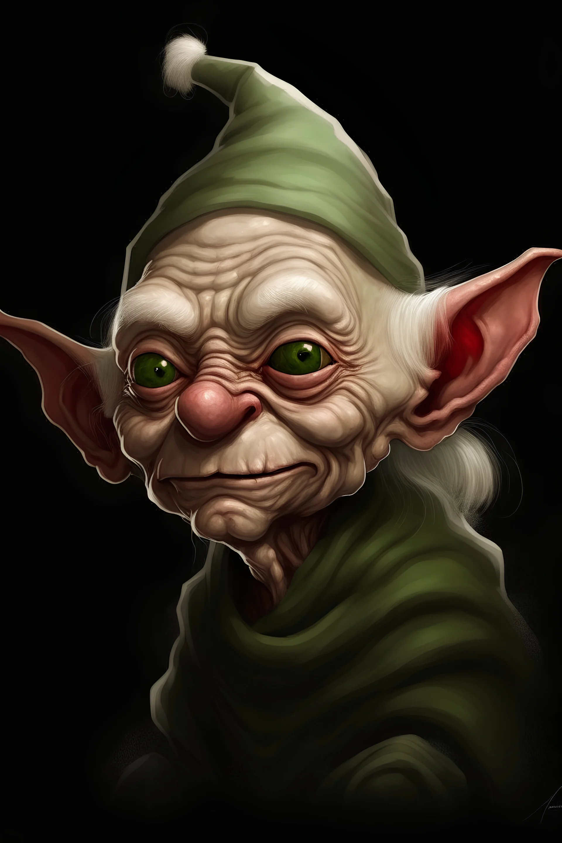 Gollum as santa claus