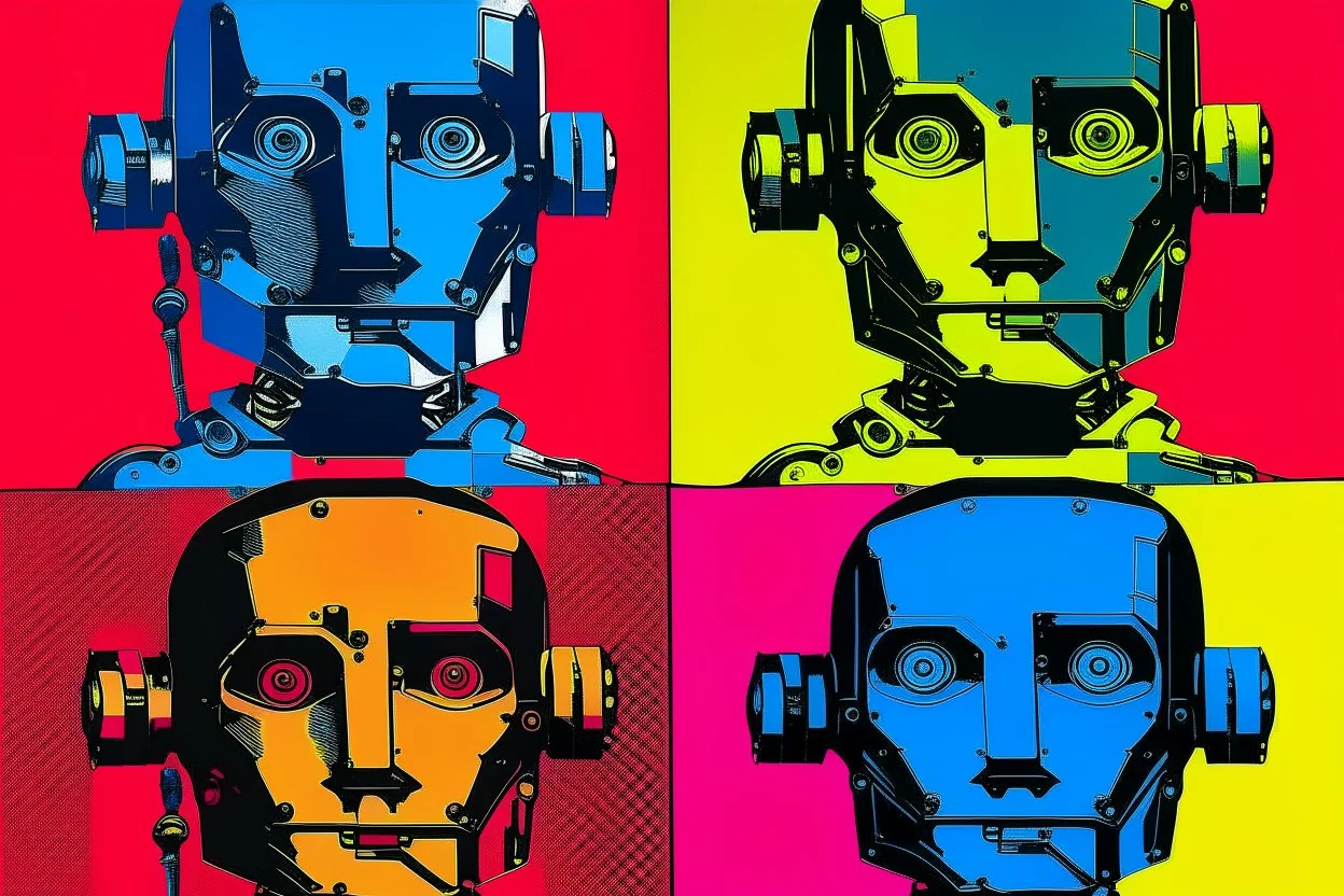 robots the style of warhol