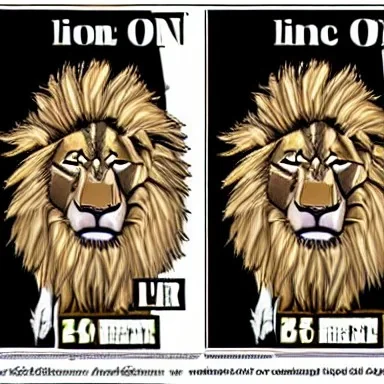 Lion King OC animated male lion cream light fur