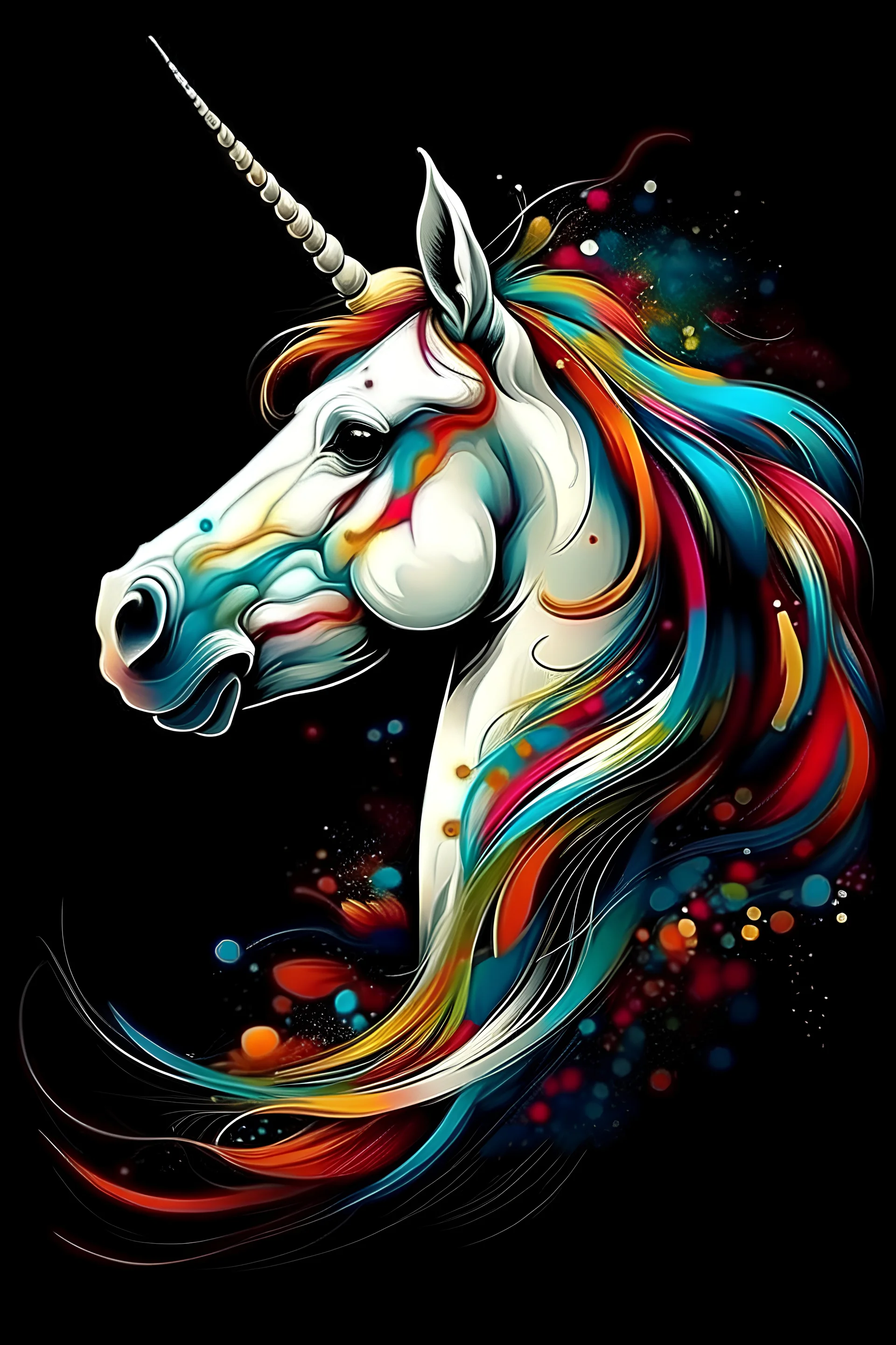 ,abstraction of unicorn