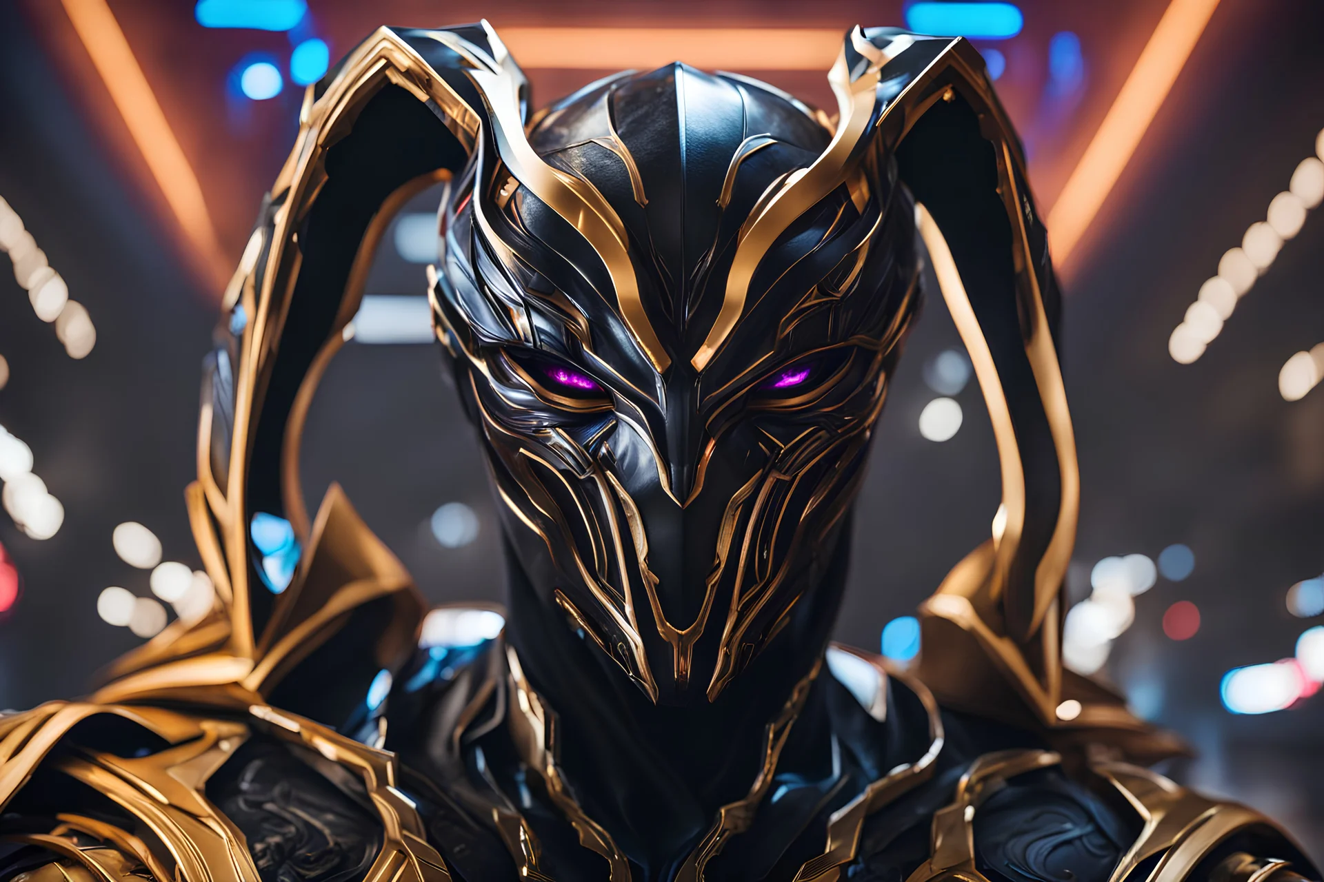 Jhin venom in 8k live action artstyle, mask, wapen, close picture, neon lights, intricate details, highly detailed, high details, detailed portrait, masterpiece,ultra detailed, ultra quality