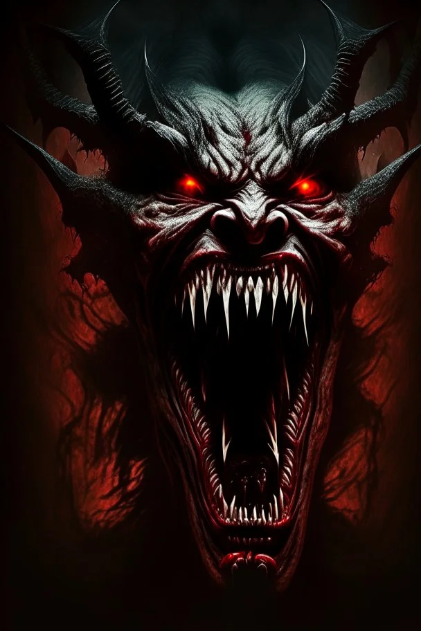 scary demon screamer horror dark