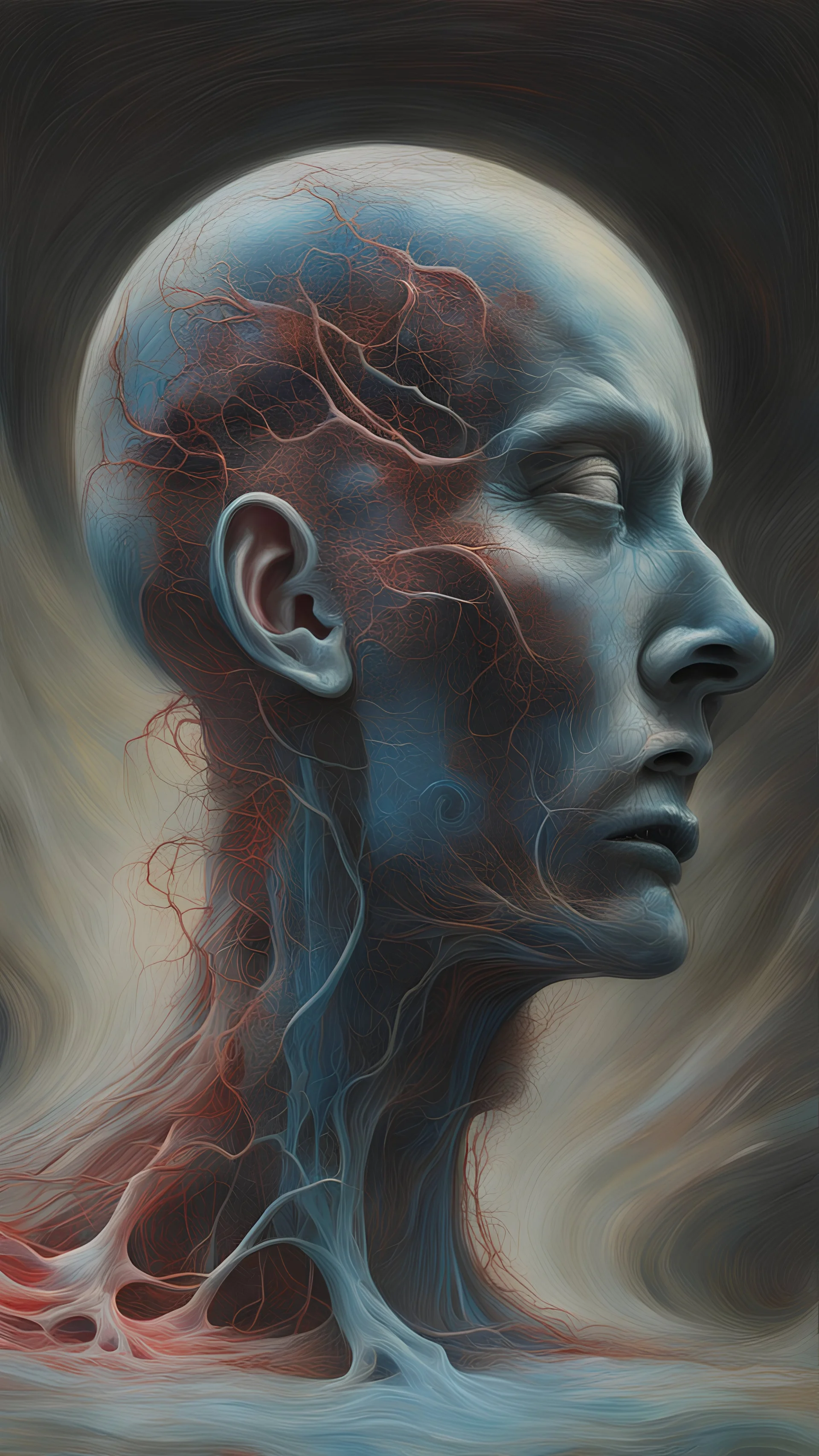 Trigeminal Neuralgia || surreal masterpiece, in the styles of Agostino Arrivabene and James McCarthy and Robert Venosa, mixed media, imperial colors, cinematic, sharp focus, highest resolution