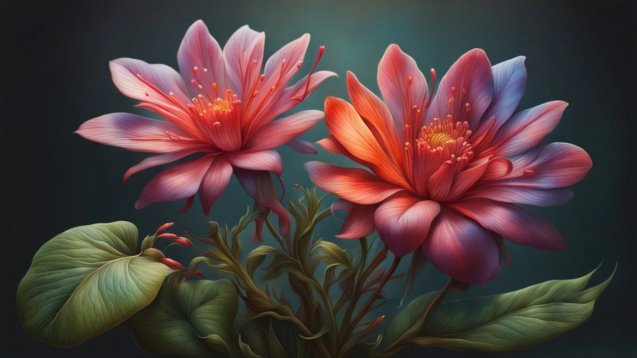 botanical illustration, ultra realistic, artstation: award-winning: professional portrait: atmospheric: commanding: fantastical: clarity: 16k: ultra quality: striking: brilliance: stunning colors: masterfully crafted.