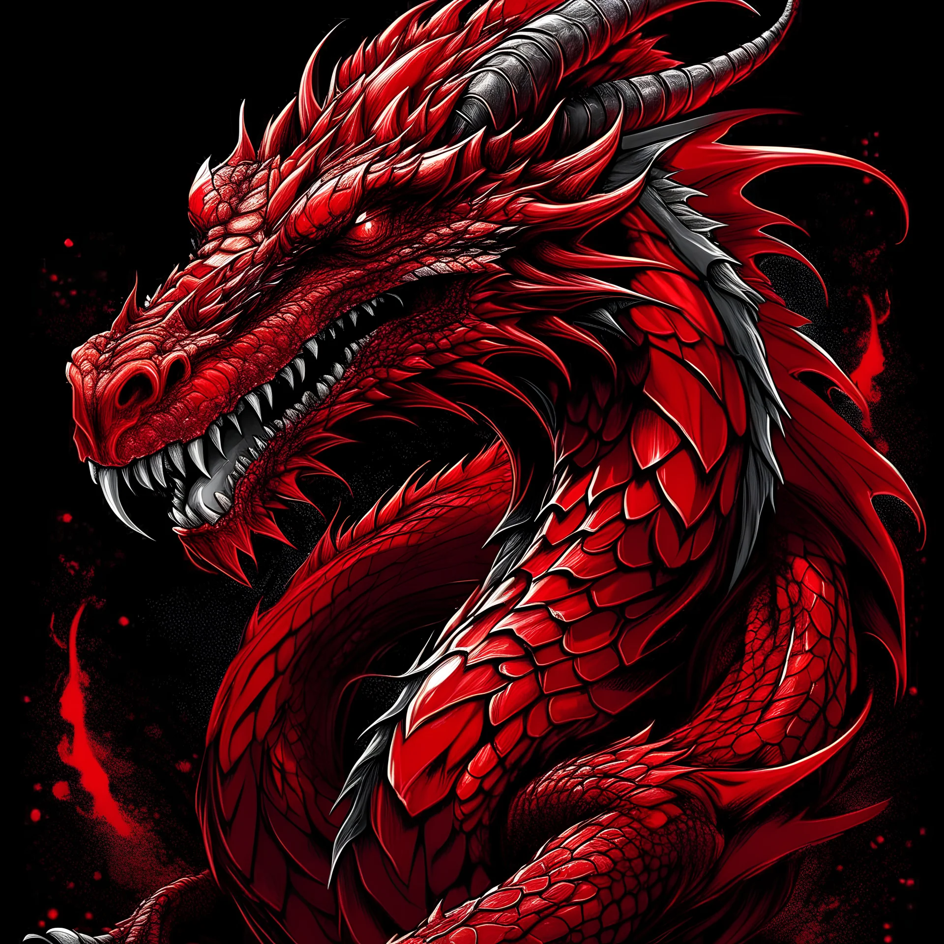 epic dragon red colors