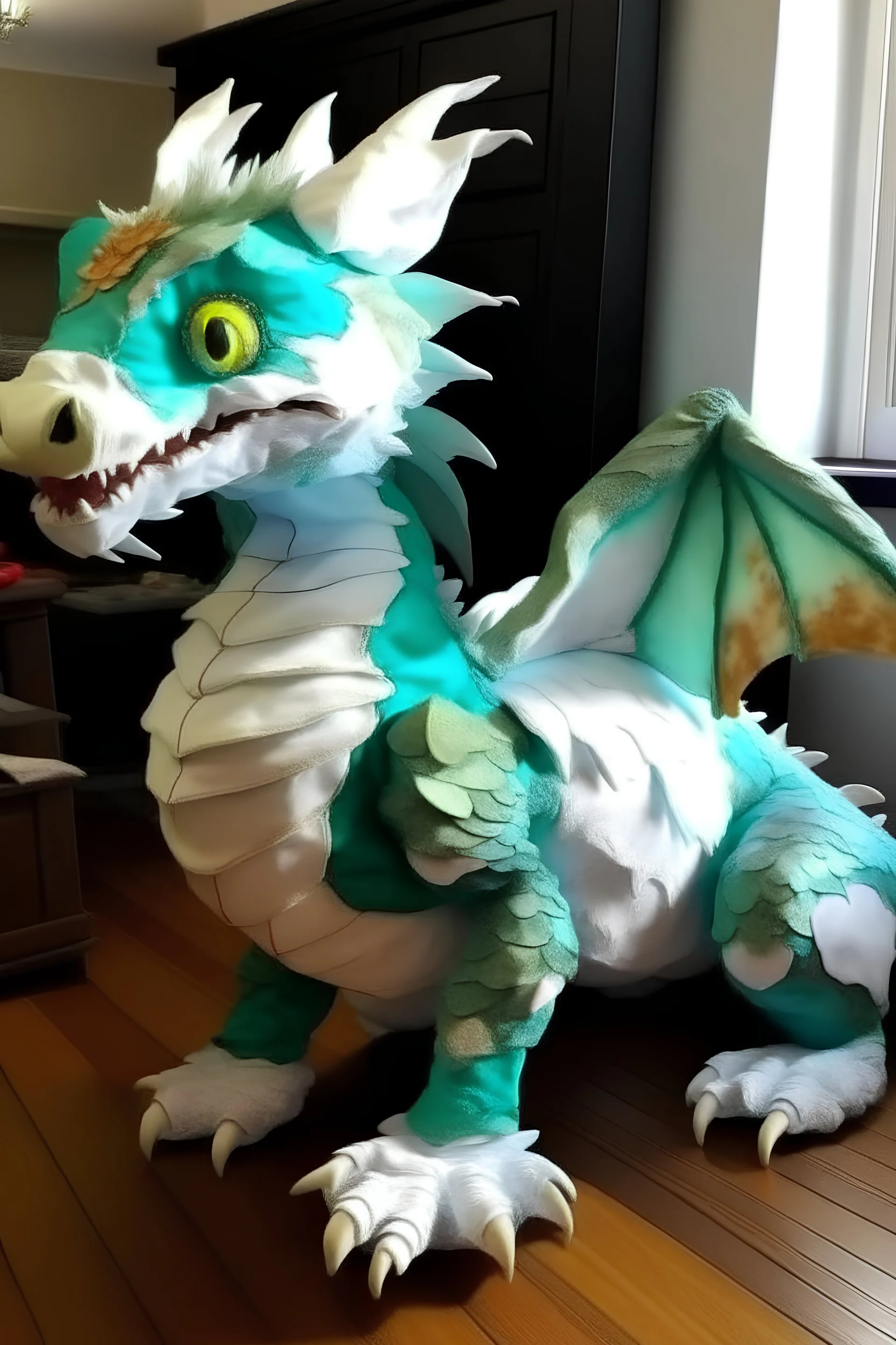 Giant baby diaper dragon